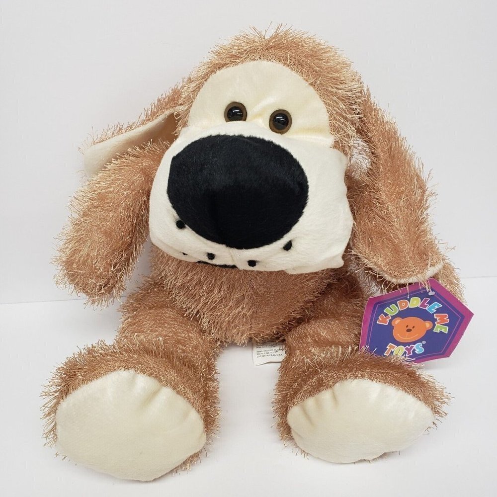 Kellytoy 14" Kuddle Me Toys Puppy Dog Shaggy 2002 Vintage Plush
